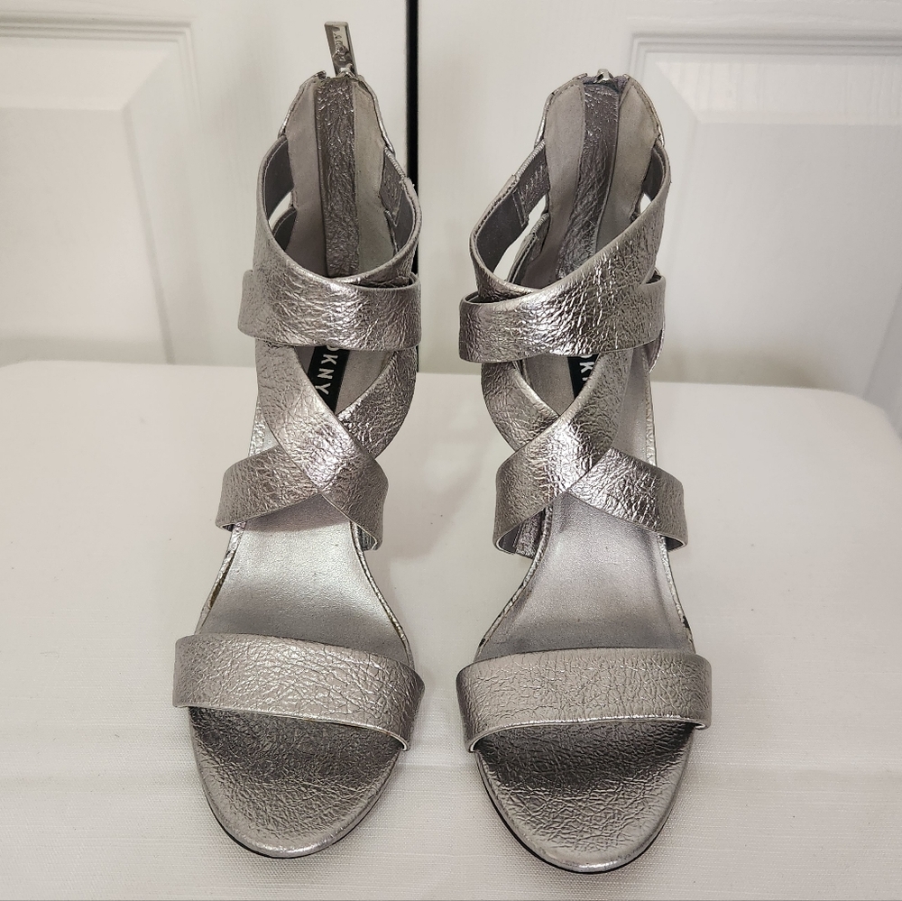 DKNY Silver Strappy Women's Sandals